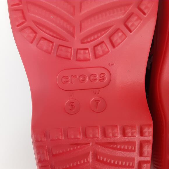 Crocs Disney Minnie Mouse Mary Janes Red Womens 7 Platform Slip On Chunky NWT - Picture 7 of 9